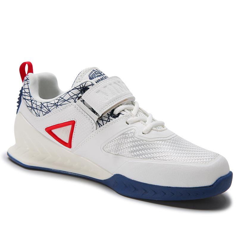 MINGSIBO 2026 White Blue Strength Training Boots Unisex Indoor Professional Weightlifting Shoes Comprehensive Athletic Shoes