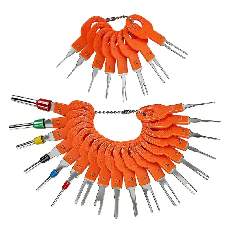 26 Piece Car Electrical Terminal Tool Kit Electrical Connector Pin Removal Tool Design For Smooth Pin Extraction Tasks