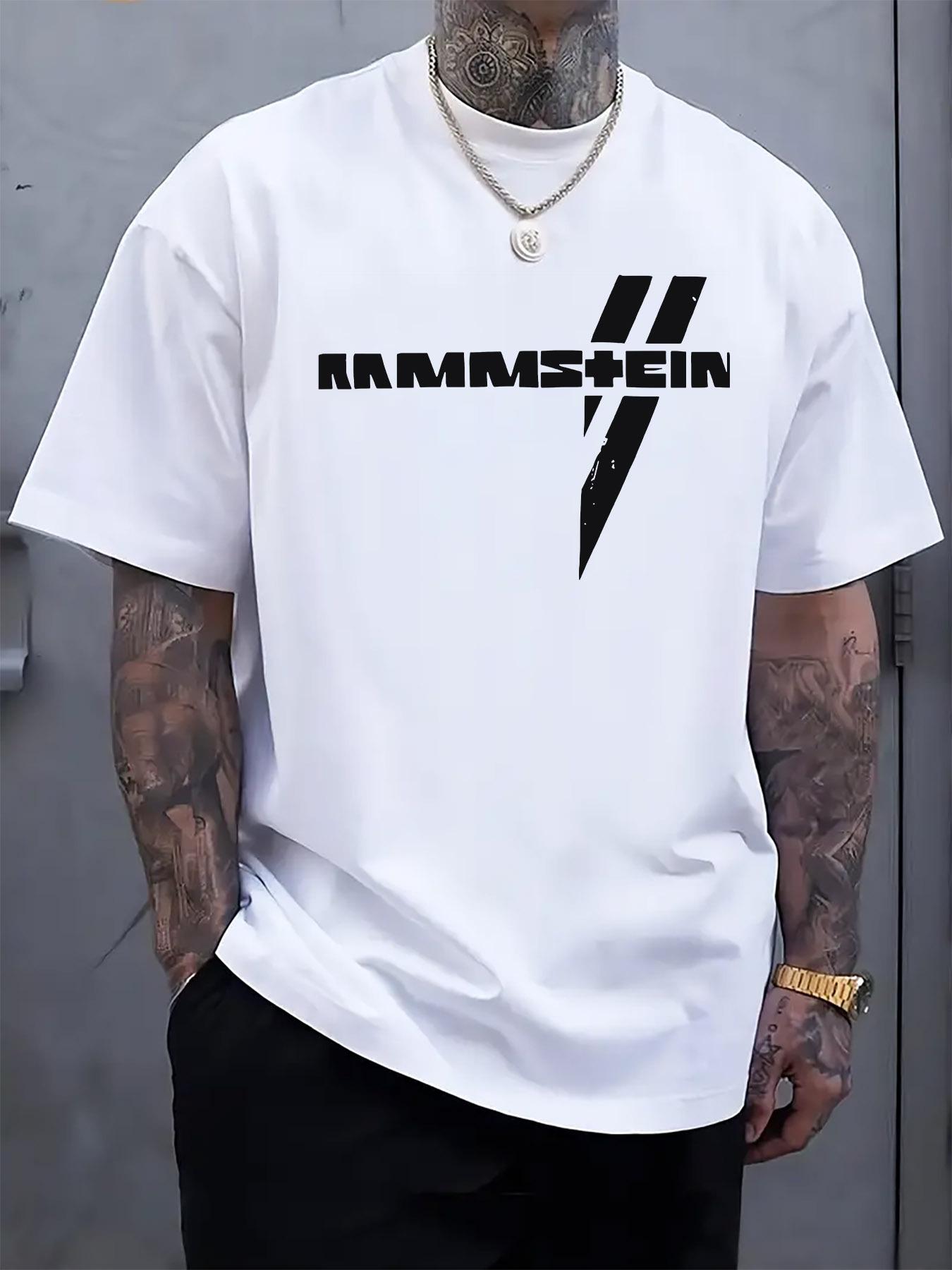 

Kammstein Graphic Tee for Men - Casual Crew Neck Short Sleeve T-shirt with Bold KAMMSTEIN Print XXL