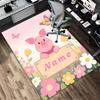 Custom Name Minnie Mouse Garden Living Room Non-Slip Area Rug Soft Carpet for Bedroom Kids Playroom Sofa Office Home Decor Doormat