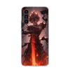Black C-Clovers Anime Phone Case for Samsung Galaxy A17 A16 A15 A14 A13 A57 A56 A55 A54 A53 A37 A36 A35 A34 A33 A26 A25 A24 A23