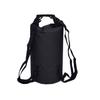 20L Motorcycle Waterproof Black Dry Bag with Shoulder Strap for Swimming Hiking