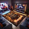 1PC Custom Name Owl Night Theme Floor Mat Ideal for Living Room, Game Rooms, Office, Bedroom,Floor Mat Playful Design
