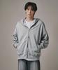 Verdnt Two-Way Metal Zipper Sweat Hoodie Zip-Up [Grey]