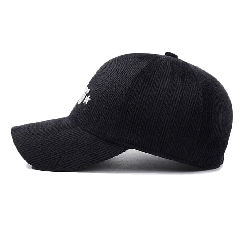 Embroidered Cap Men Women Spring Autumn Velvet Warm Baseball Cap Outdoor Sports Cap