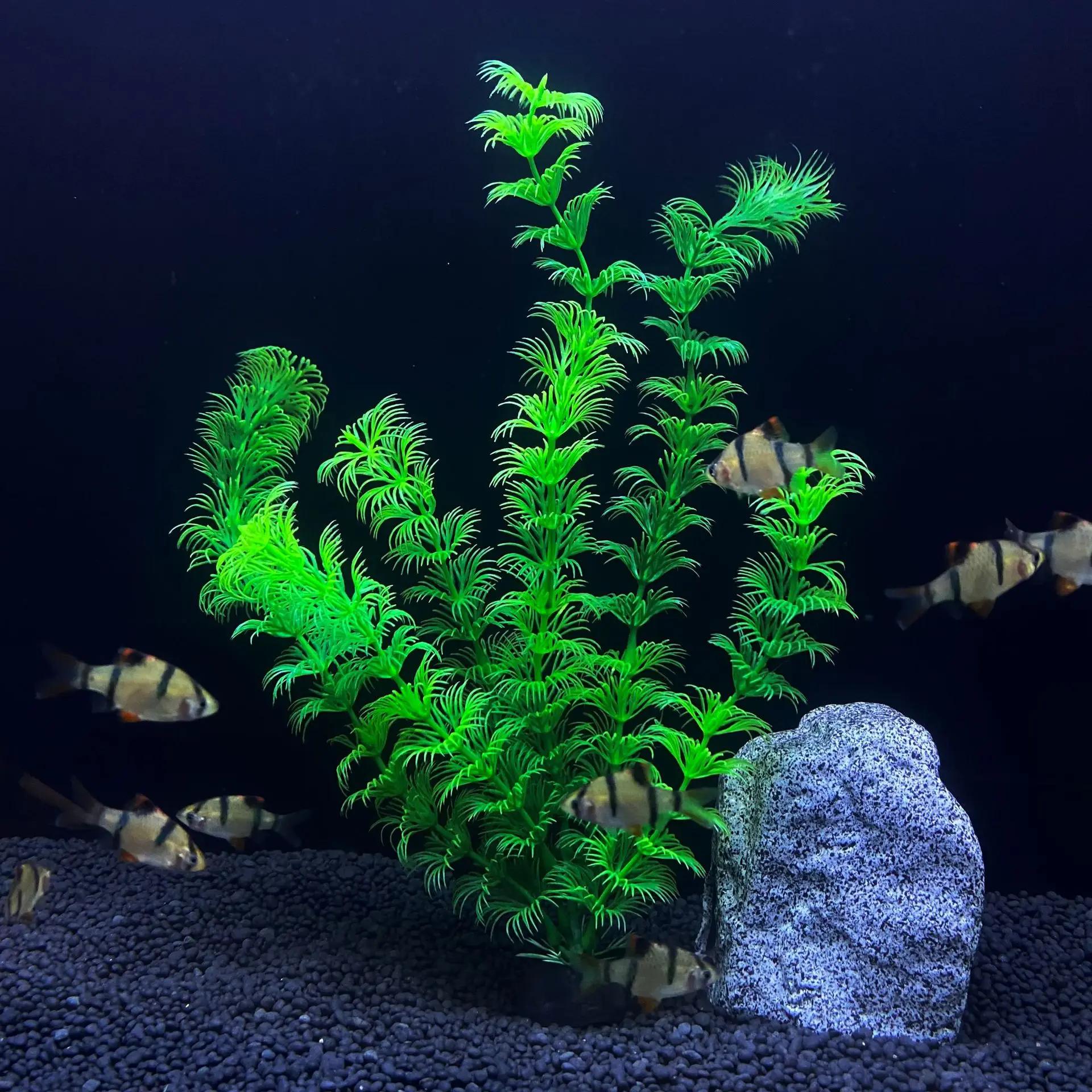 

30cm High Aquarium Simulated Water Plants Fish Tank Landscaping Plastic Water Plants Micro Landscape Decoration