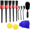 12pcs/Set Tire Brush Car Cleaning Brush Kit Dashboard Car Detailing Brush  Car Seat Cleaning