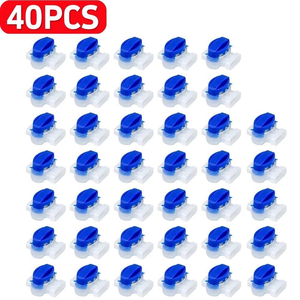

100Pcs 3 Holes Cable Connector Waterproof Connection Clamps Without Stripping for Gardena/Husqvarna/Worx/Robomow Lawnmower