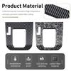 For Subaru Forester 2025 ABS Carbon Fiber Forged Carbon Style LHD Car Gear Shift Panel Sticker Gear Shift Knob Cover Accessories