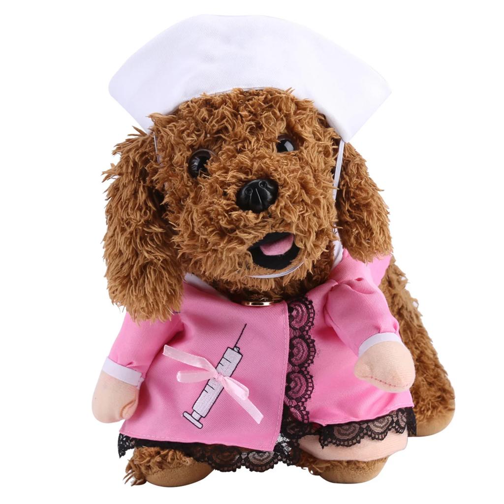 Funny Pet Puppy Dog Cat Outfit Cosplay Nurse Clothes Christmas Halloween Theme Party Costume
