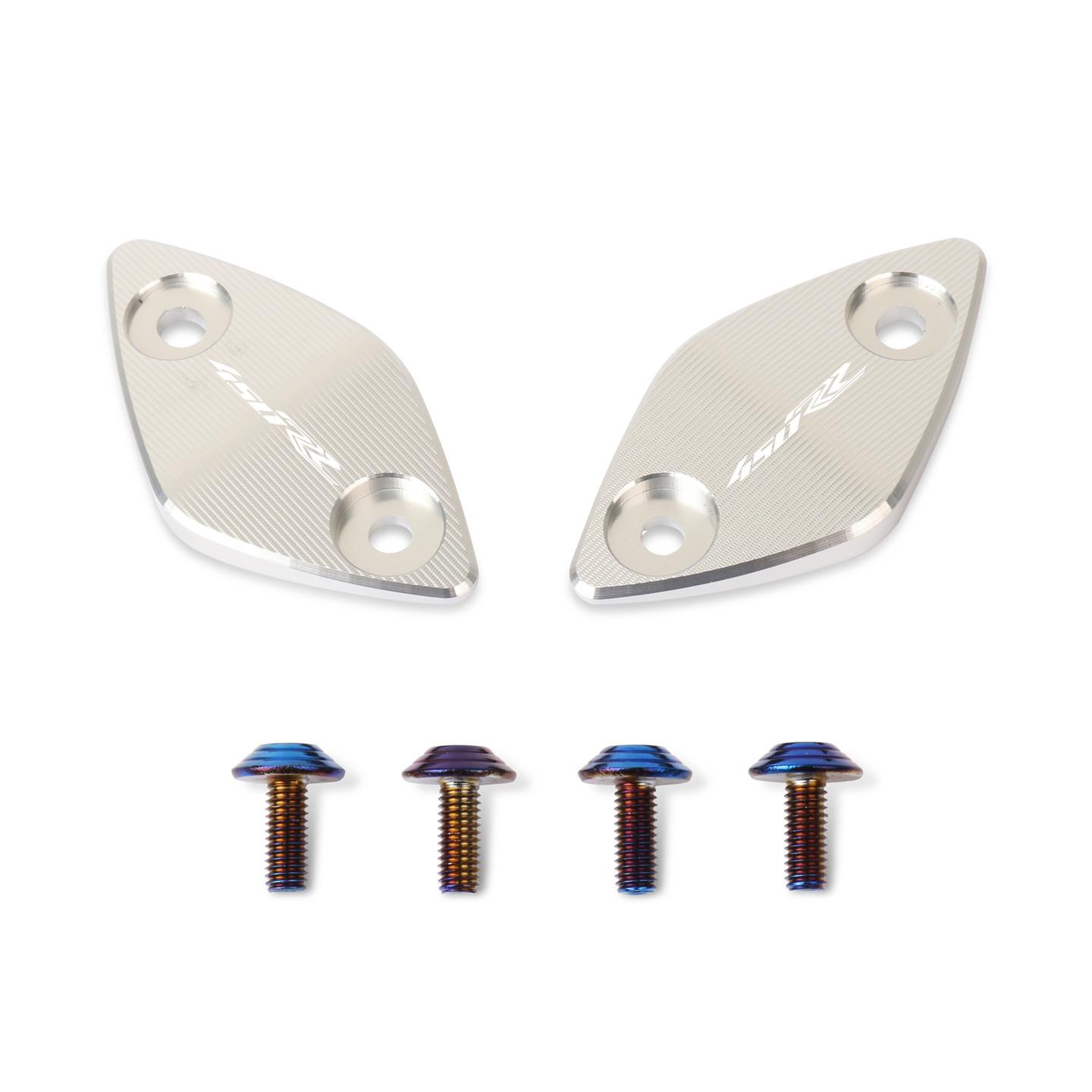Motorcycle Rearview Mirrors Seat Decorative Cover Mirror Base For KOVE 450RR 350RR 450 RR 350 RR Silver 450RR