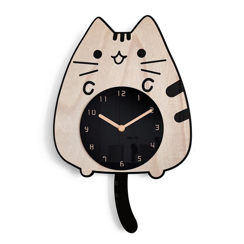 Oujiewang Wooden Cartoon Decorative Wall Clock