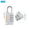 PATIKIL Security Combination Cable Lock with Double Silver 0.5m Wire, 4-Digit Lock, Loops, Anti-Theft Rope, Padlock, Cable, Suitcase,