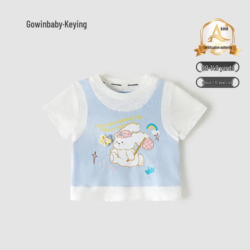 

GOWINBABY Girls Little Rabbit Cartoon T-shirt 120