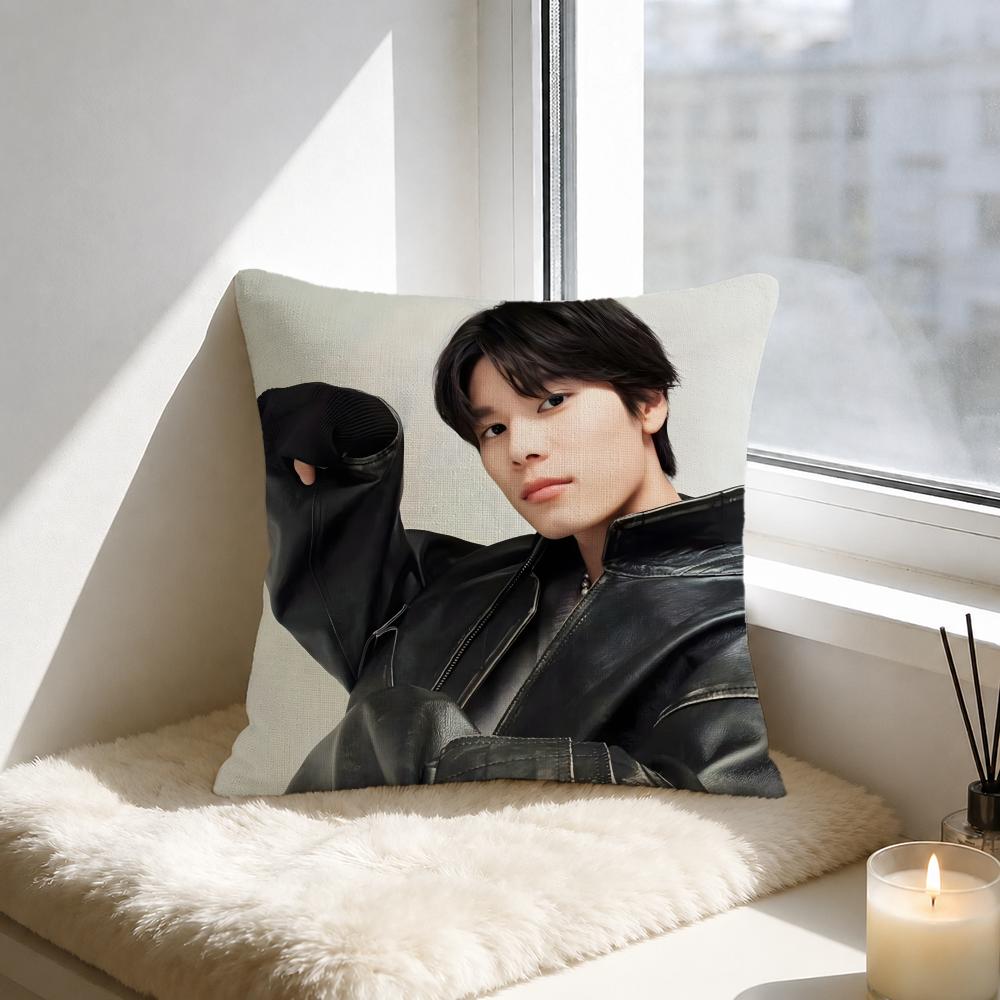 Actor Riku Hagiwara Cushion Cover Natural Linen Pillowcase Set AllinOne Decor for Sofa Bedroom Chair