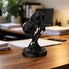 3D Printed Skull Decor Integrated Molding Process Figure Double Art Ornament Abstract Fluid Living Room Decoration Statue Dark Style for