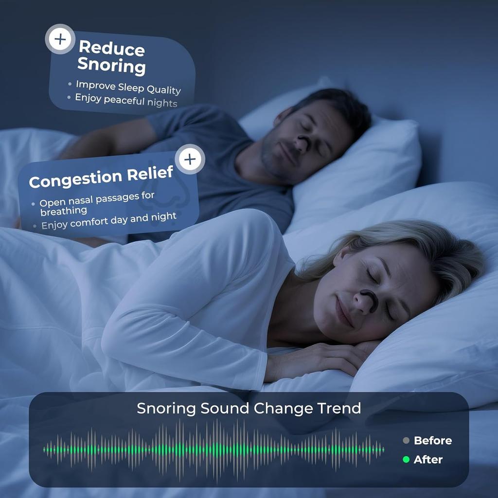 Nasenpflaster-Starterset mit 15 Stück, Schwarz, für mehr Sauerstoffzufuhr, weniger Schnarchen und besseren Schlaf, extra starke Lösung gegen Schnarchen