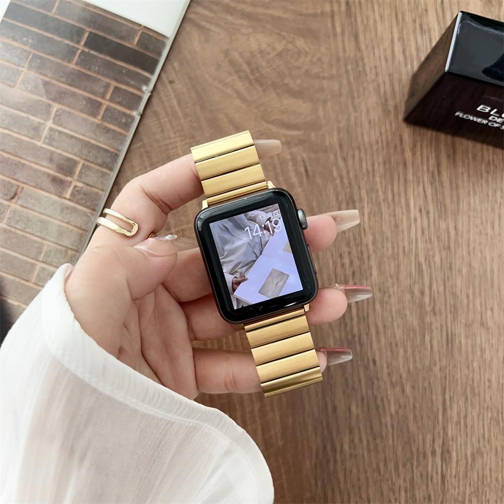 Armband-Gliederarmband für Apple Watch Ultra 2 Band 49 mm Serie 9 8 7 6 5 4 Se 45 mm 41 mm 44 mm 40 mm Edelstahlarmband für Iwatch 42 mm