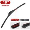 Automotive Universal J/U Hook Double Rubber Strip Wiper Blade Boneless Wiper Blade 14 "16" 18 "19" 20 "21" 22 "24" 26“