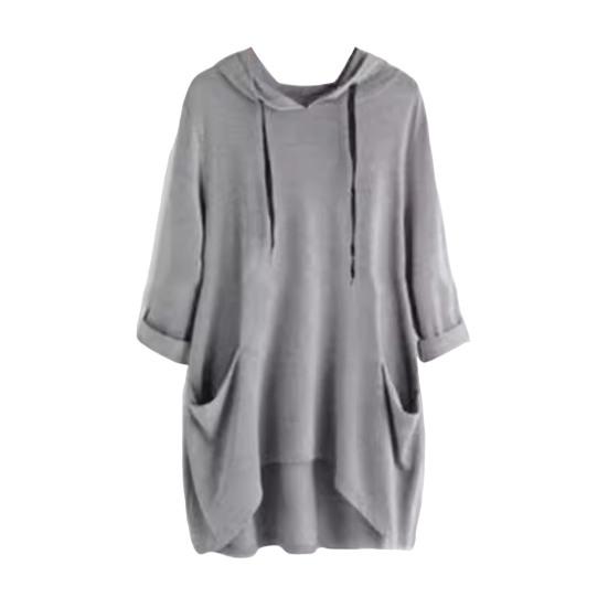 45720 Sleeve Hoodies for Women Oversized Hooded Pullover Tops
