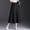 2026 Spring Women's High Waist A-Line Mid-Length Skirt with Wide Hem