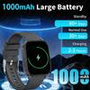 2.04-inch Ultra Smart Watch For Men Women 1000mAh High Capacity Battery Outdoor Sports Fitness Health Monitoring Smartwatch