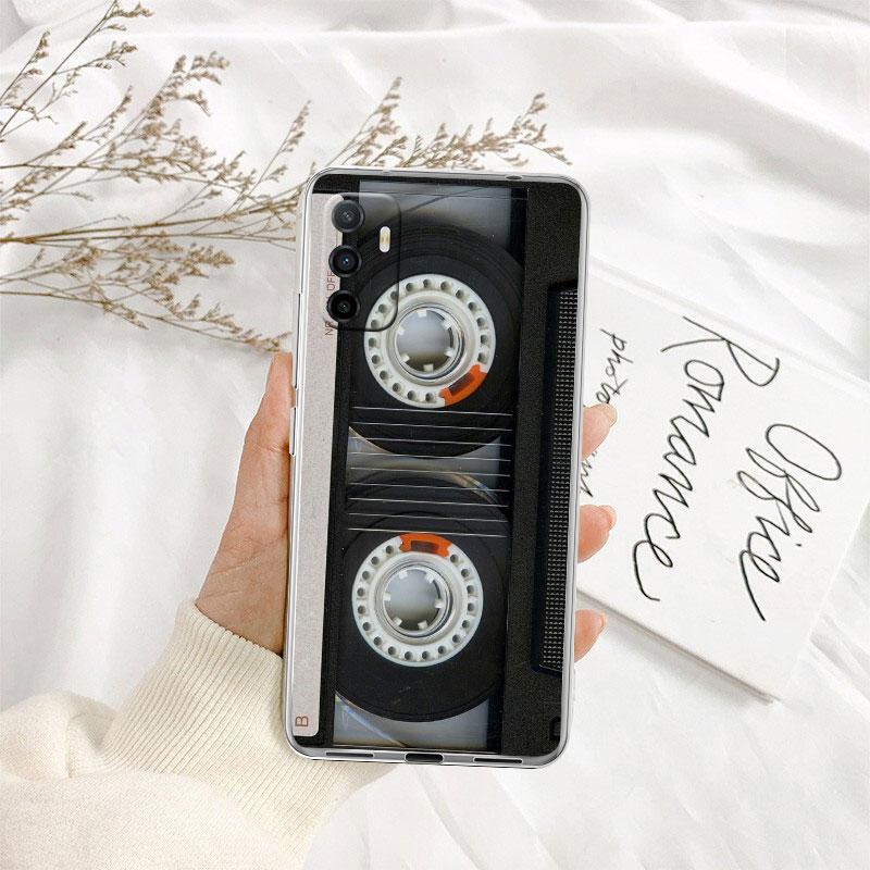 Cassette Vintage Boombox Tape Transparent Phone Case for Motorola Moto Edge 20 30 40 50 S30 Fusion Ultra Pro Neo Lite + G200 G23