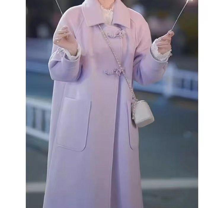 2025 Autumn/Winter Hepburn Petite Design Wool-Blend Duffle Coat