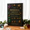 2025 Minerální adventní kalendář 24 dní Akrylové ozdoby Vánoční odpočítávací dekorace na stromek Jedinečný