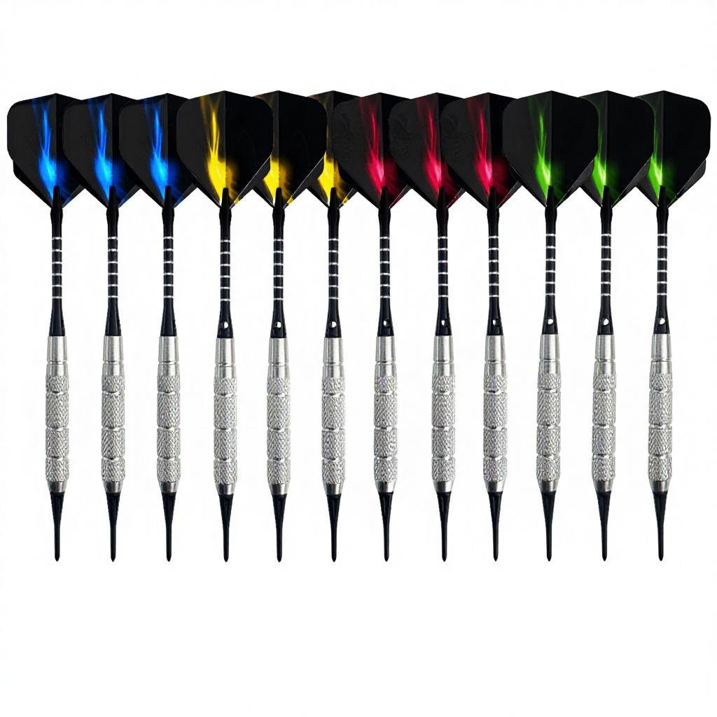 Durable Steel Tip Darts Set with Customizable Logo for Indoor Use