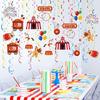 Circus Style Swirling Hanging Ornament 30 Pack Colorful Party Decorations Sustainable Paper Crafts Quick Setups Design
