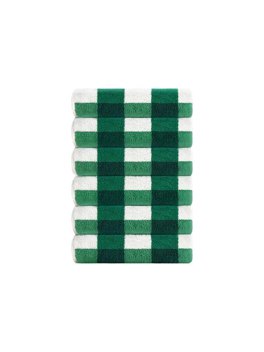 

TETO 6P Checkerboard Olive Supima Towel 230g 230g olives