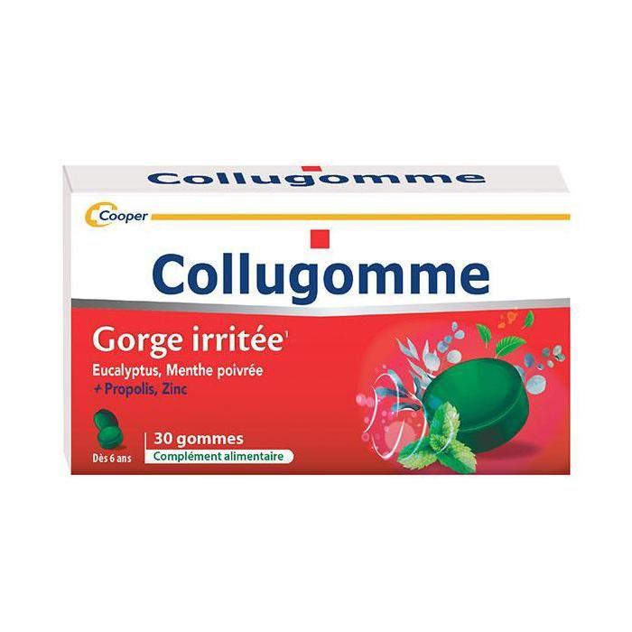 Collugomme 24 Gommes Pour La Gorge Irritéé