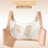 Exquisite Lace Massage Particles Plus Size Underwear Tube Top U-shaped Beautiful Back Thin Breathable Large Size Bra