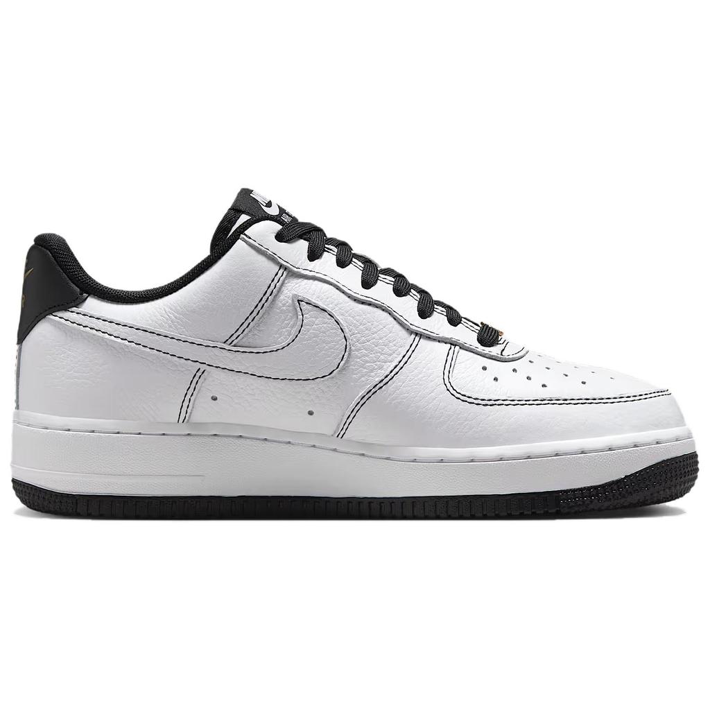 Nike Air Force 1 Abrasion Resistant Breathable Low top Skateboard Shoes Women's Black White Sneakers IB6543-101