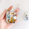 1/2/3Inch Small Photo Album 16/20/36 Pockets Photocard Holder Keychain Transparent Frosted Kpop Photocard Binder Album Photo Hold