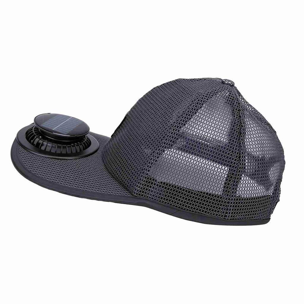 Solar Powered Fan Hat Baseball Cap Adjustable Airflow Rechargeable Breeze Cooling for Outdoor Sports Hiking Fishing
