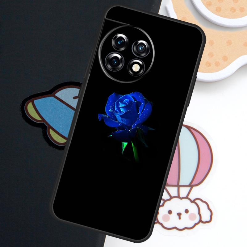 Blue Rose Art Case For OnePlus Nord 5 CE 3 4 Lite N20 N30 OnePlus 15 13 12 11 10 Pro 10T 12R 13R 15R Cover