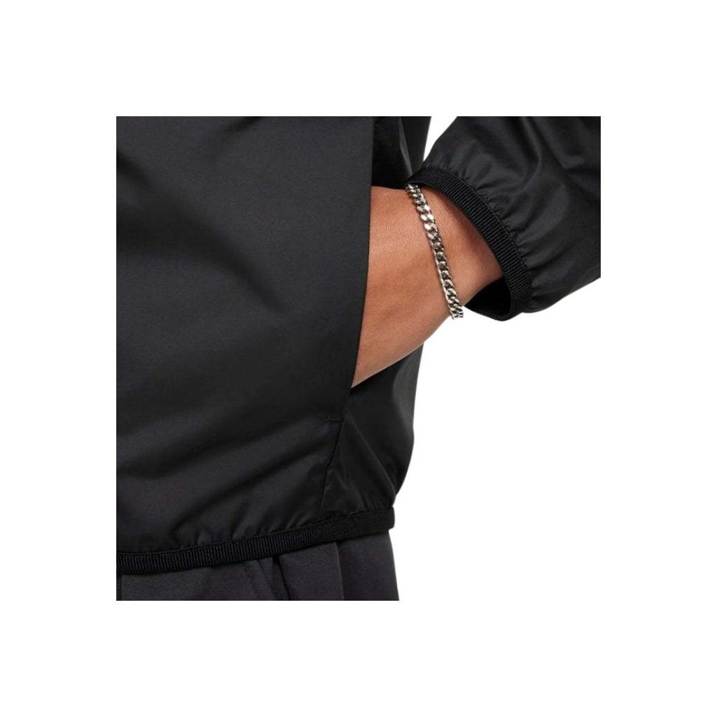 Nike Solid Color Comfortable Versatile Zip Long Sleeve Jacket Kids jackets Black FZ4905-010