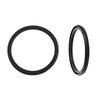 Press-In Bottle Lid Gasket Replacement Set for Chug Lid, 4 Black Seal Rings for Screw Top Lid, Leak Proof Rubber O-Rings