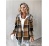 2024 European & American Women's Plaid Coat - Casual, Hot-Selling Autumn/Winter Style