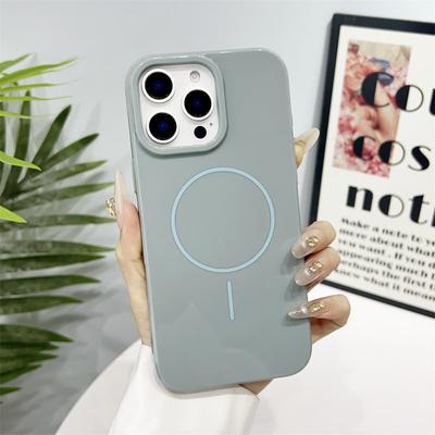 Luxury Liquid Silicone For Magsafe Case for iPhone 16 15 14 13 12 11 Pro Max Plus Magnetic Wireless Charging Soft Phone Cover