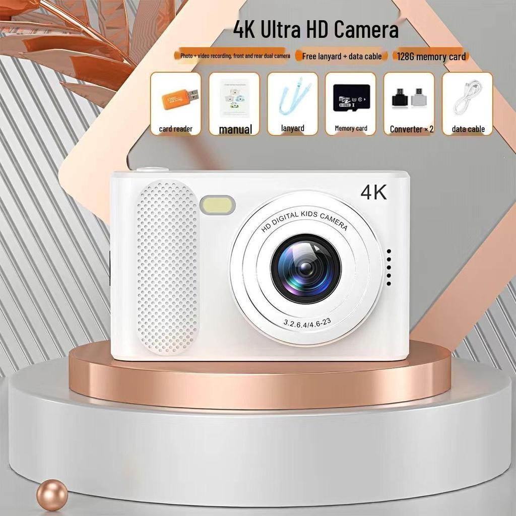 Appareil photo numérique portable rétro double CCD 100 MP pour étudiants