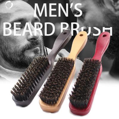 Bristle Beard Brush Men's Beard Styling Brush Solid Wood Beard Styling Tools