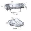 Łazienka Trójkątna półka prysznicowa Narożna wanna do przechowywania Uchwyt Rack Organizer Rack