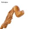 Yellow Flower Wooden Single Joint Fashion Wood Stick Decorative Cospaly Cane Halloween Crutch Wand Crosier 95cm