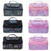 Kids Insulated Lunch Bag School - Double Layer Waterproof Canvas Tote With Handle Large Capacity Leakproof Student Lunchbox