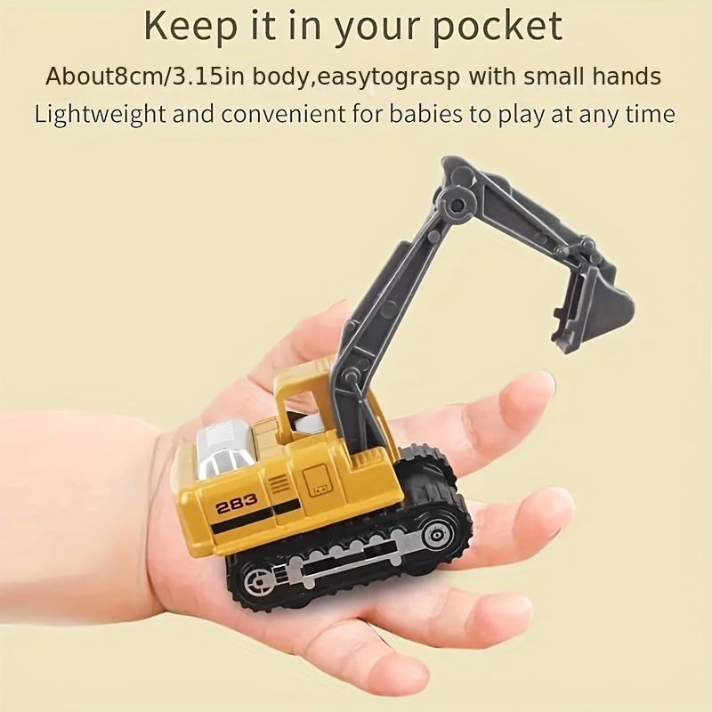 6pcs Alloy Engineering Vehicle Set, Die-Cast Metal Toy Trucks Loader, Tractor Excavator Toys, Perfect for Holidays and Christmas Gifts