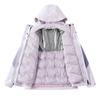 3-in-1 Detachable Outdoor Jacket Women Winter Hiking Skiing Camping Waterproof Warm Coat