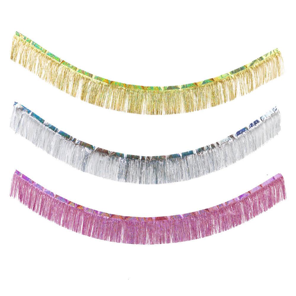 Laser Stunning Shimmering Rain Fringe Curtain For Festive Party Backgrounds